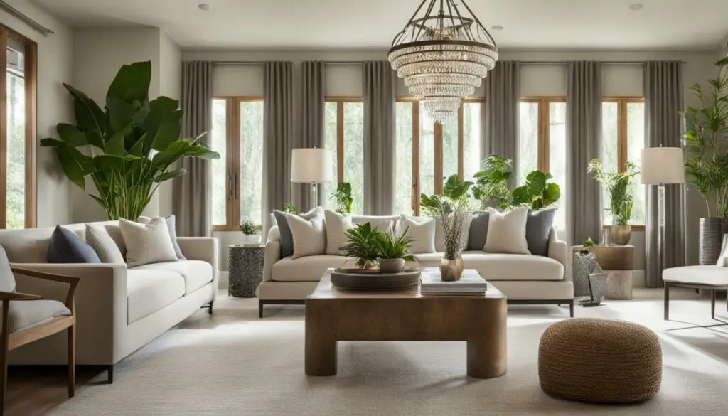 Enhancing peaceful energy in the living room with Feng Shui