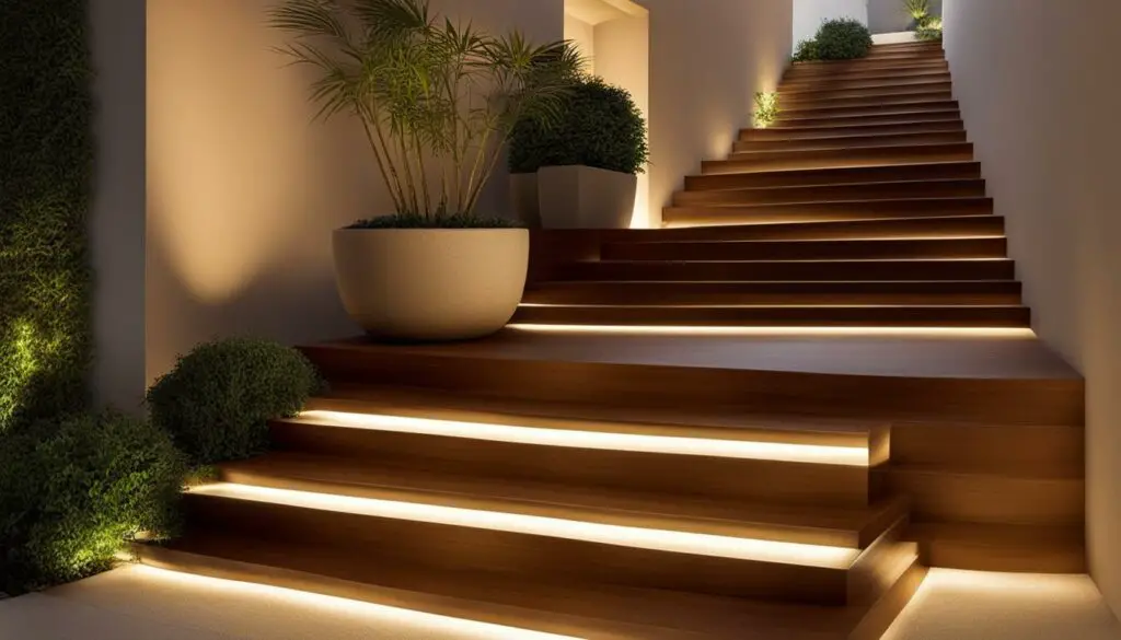 Feng Shui staircase lighting