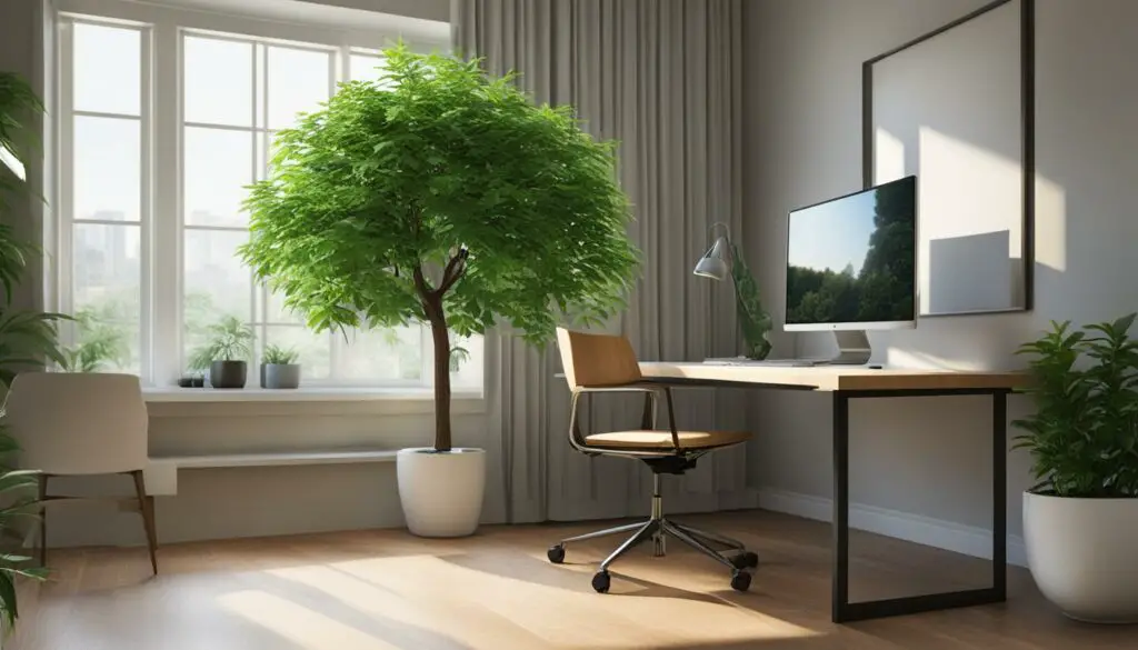Optimal location for money tree in office