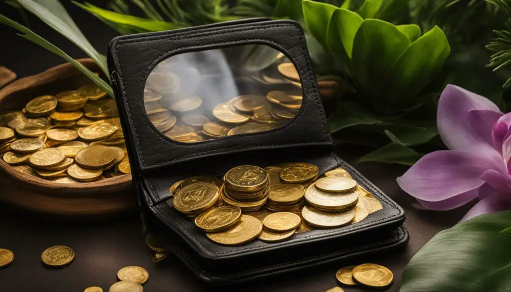 attracting wealth with feng shui wallet