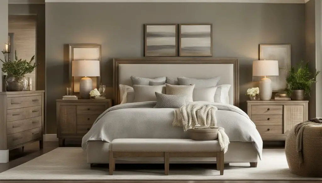 bedroom with neutral colors