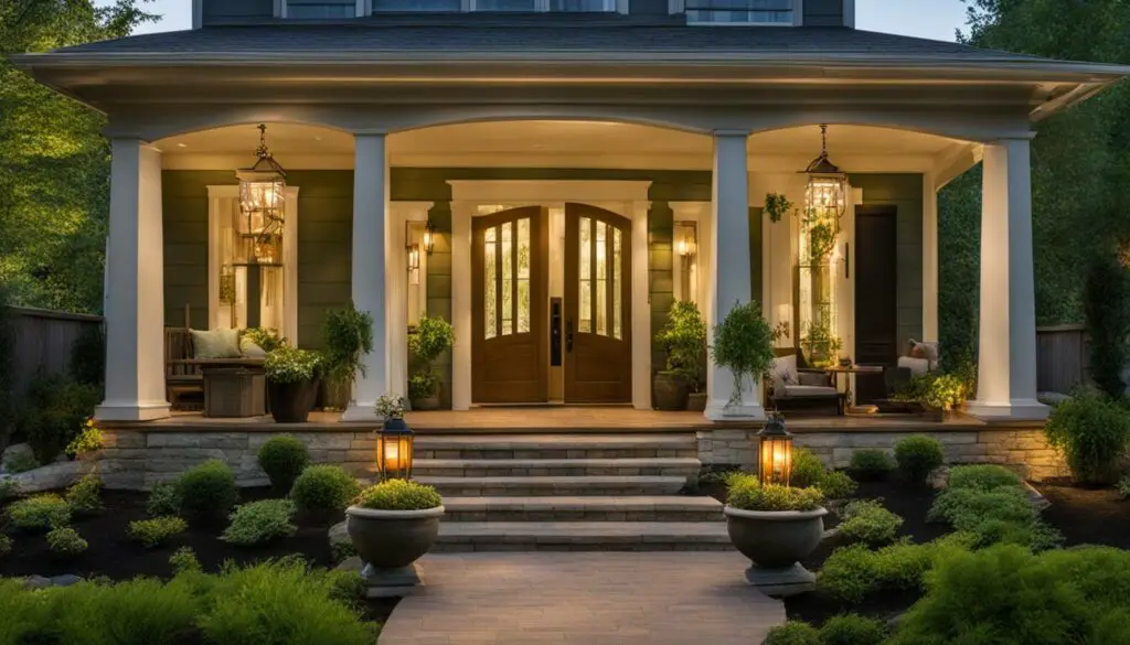 feng shui lighting for front porch