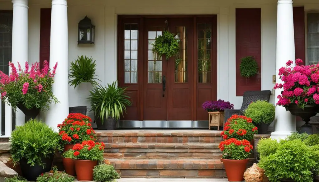 feng shui potted plants for front porch