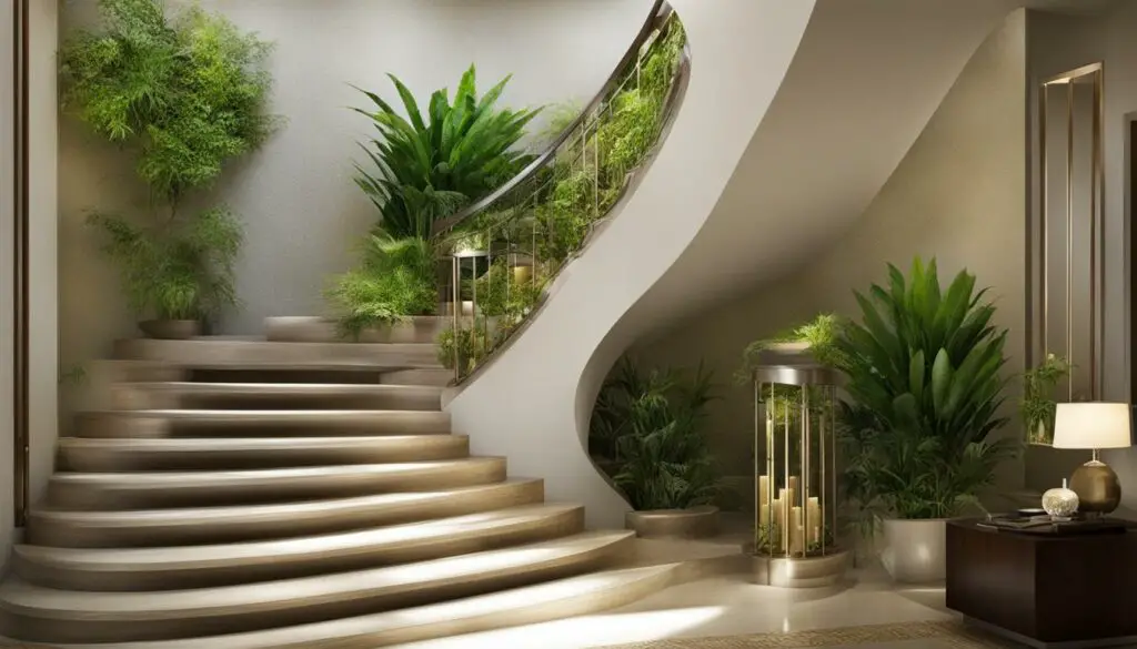feng shui staircase arrangement