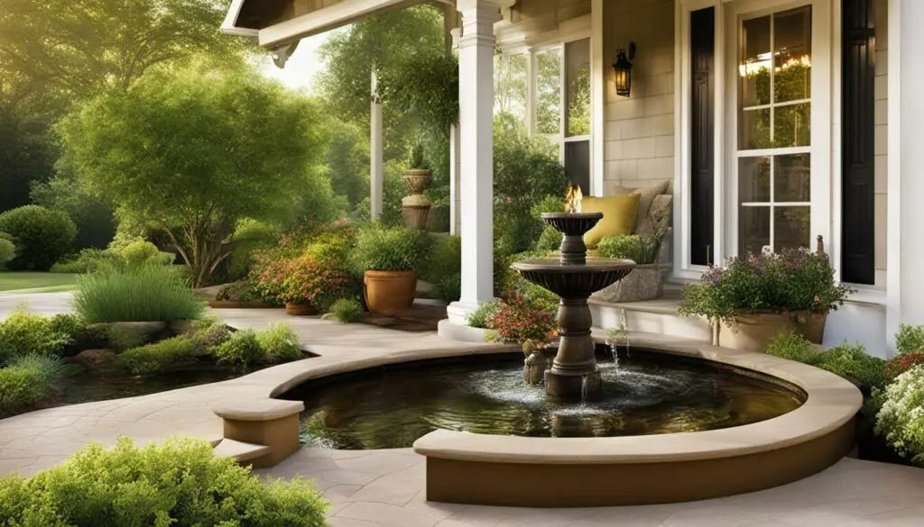 front porch with feng shui elements