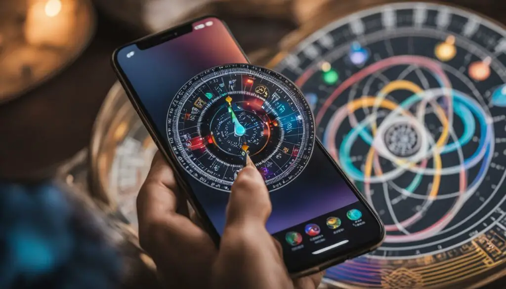iPhone compass being used for Feng Shui analysis