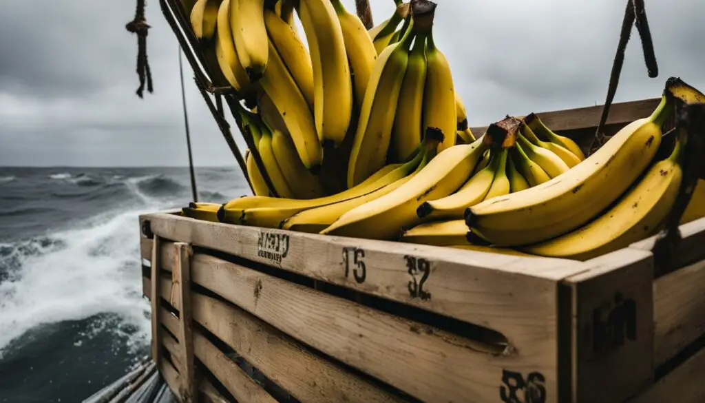 Bananas on a boat