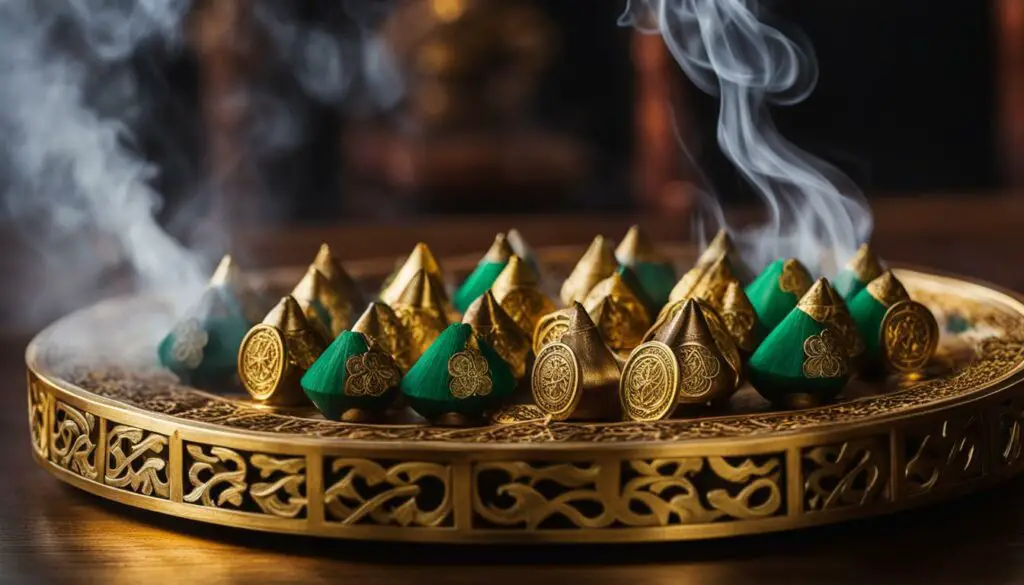 Lucky symbol incense