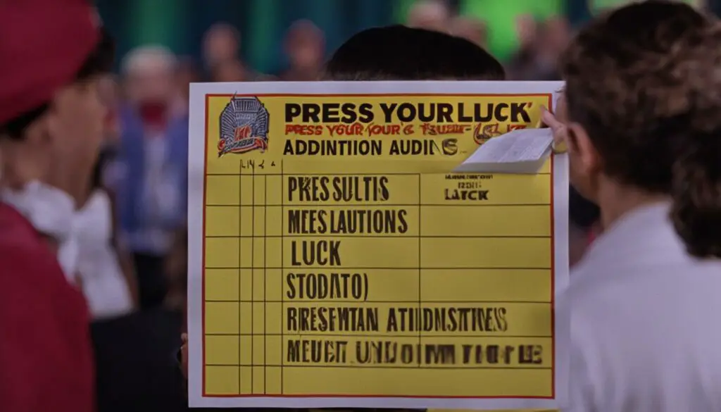 Press Your Luck Auditions