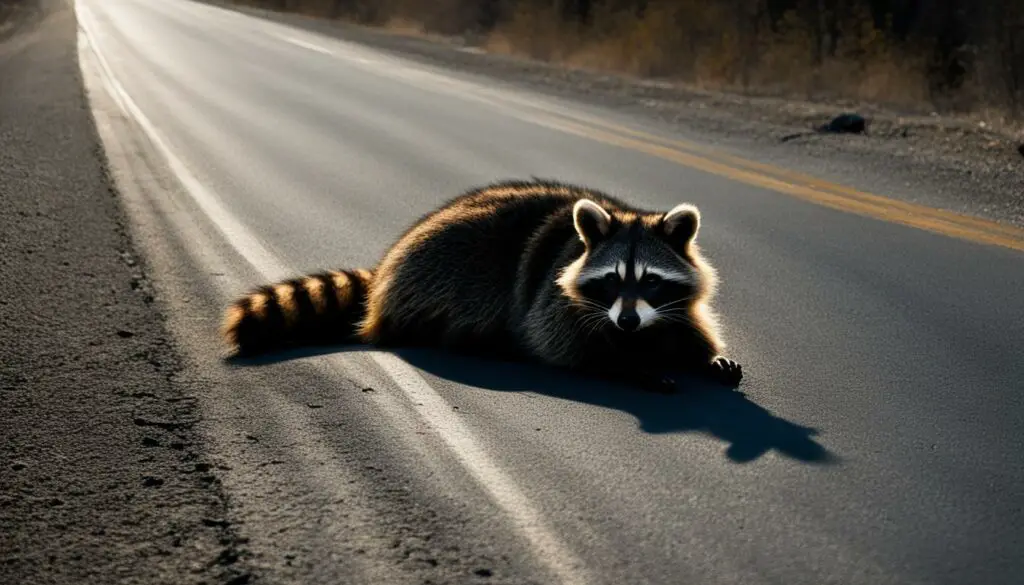consequences of running over a raccoon