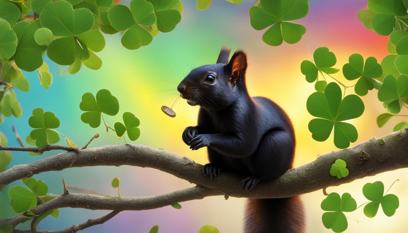 is seeing a black squirrel good luck