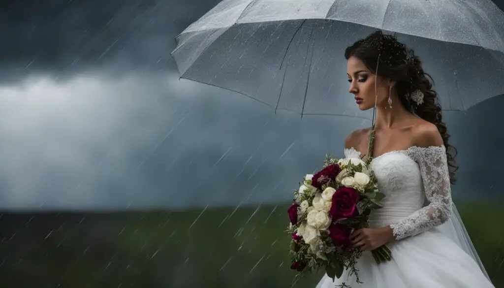 tears on wedding day meaning