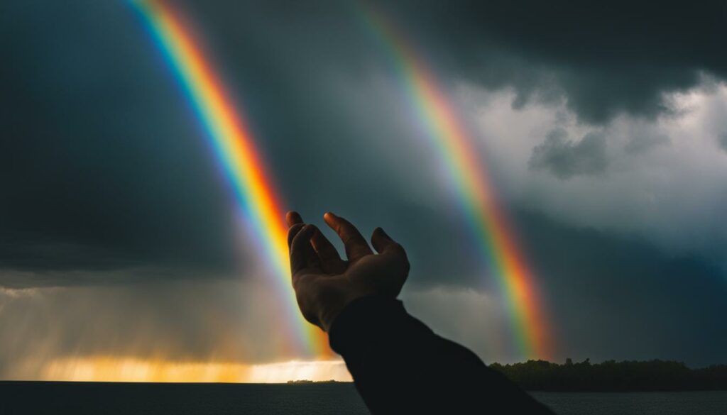 beliefs about pointing at rainbows