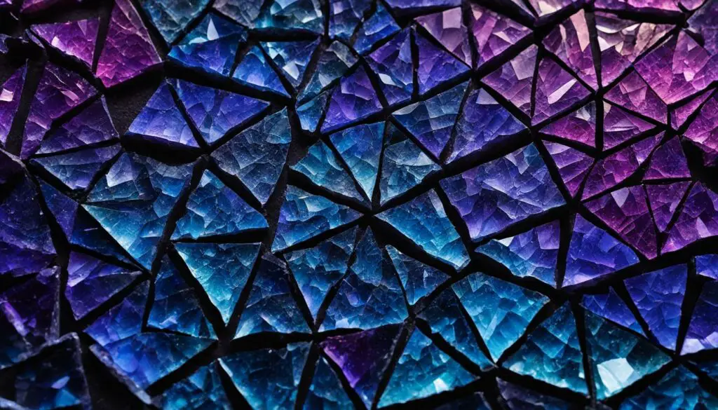 cracked crystals