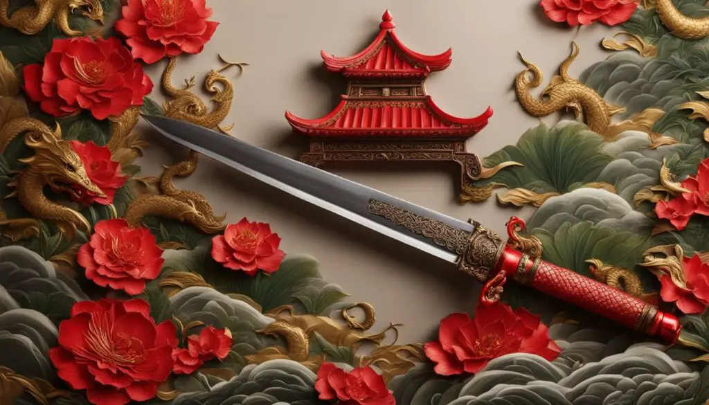 feng shui sword decor