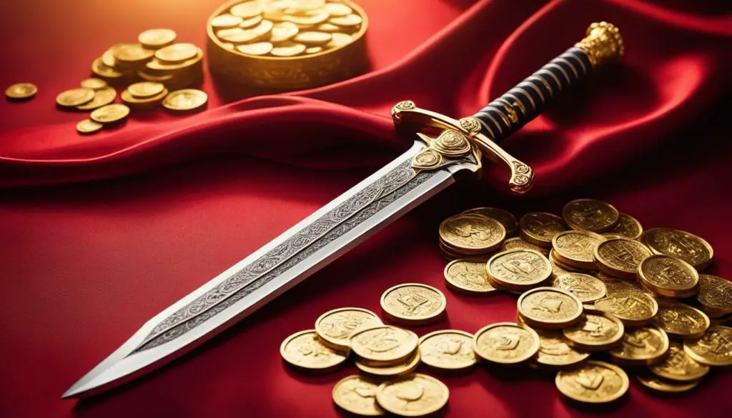feng shui sword for wealth and abundance
