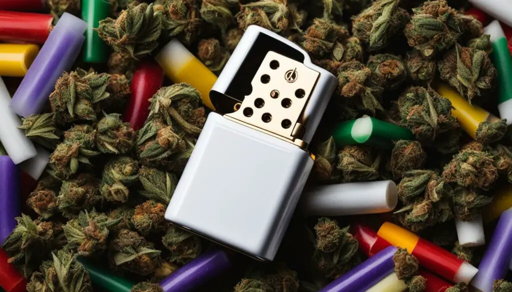 marijuana culture and white lighters